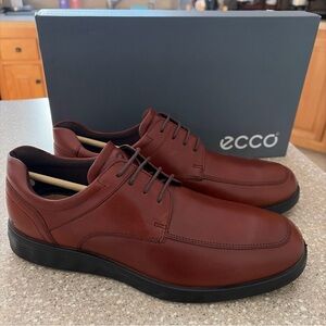 NIB Ecco S Lite Hybrid Leather Men’s Dress Shoes Cognac Brown US 8 - 8.5 / EU 42